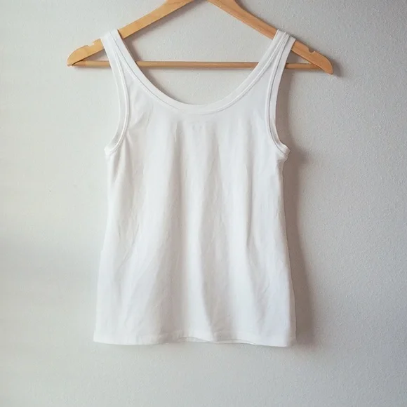 Eileen Fisher White Tank Top - Picture 4 of 4